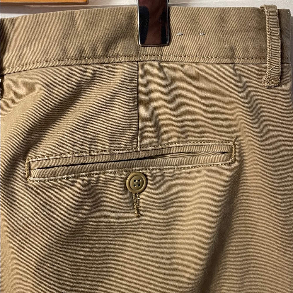 J. Crew broken in tan khaki casual work pants men’s size 36X34 - Picture 8 of 16
